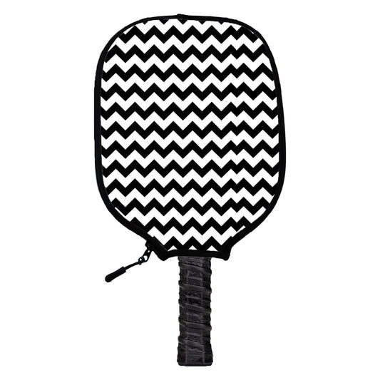 Chevron Black Pickleball Cover