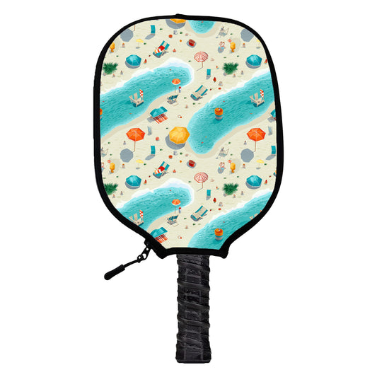 Beach Day Pickleball Cover