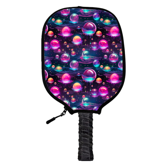 Glowing Orbs Pickleball Cover