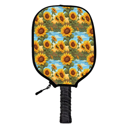 Sunflower Field Pickleball Cover