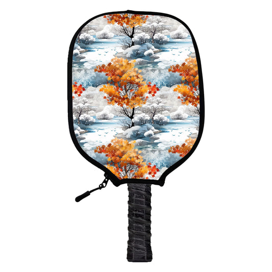 Fall Into Winter Pickleball Cover