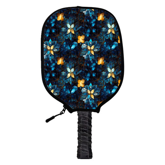 Glass Floral Pickleball Cover