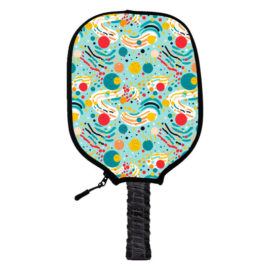 Polka Dot Swirl Pickleball Cover