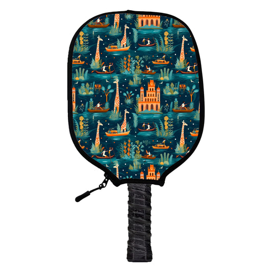 Giraffe Ride Pickleball Cover