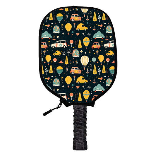 Whimsical Rides Pickleball Cover