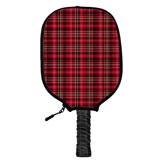 Red Plaid Pickleball Cover