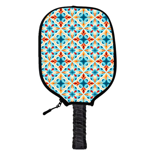 Mediterranean Tile Pickleball Cover