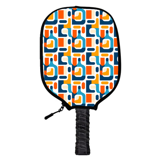 Retro Blobs Pickleball Cover