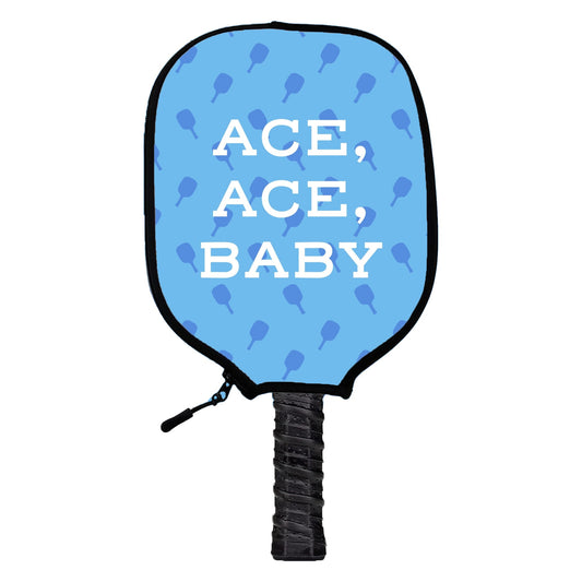 Ace, Ace, Baby Blue Pickleball Cover